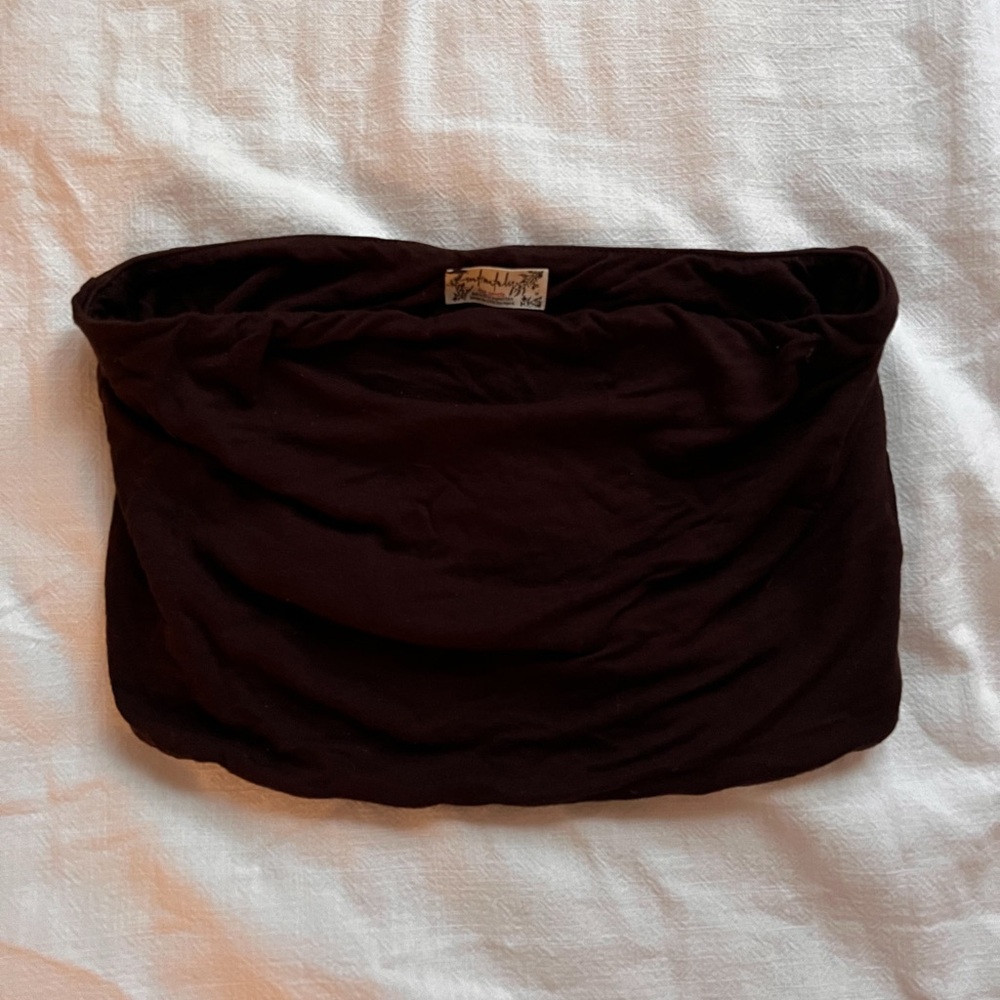 Free People XS cropped tube top, brown